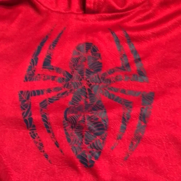 Marvel Spider-Man Light Weight Distressed Hoodie - Picture 4 of 5